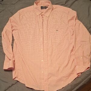 Vineyard Vines Men's Pink Checkered Button Down Shirt